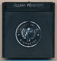 1979. "Nemzetközi Gyermekév" Ag bélyegérem eredeti ÁPV tokban (~3,41g/0.835/27x22mm) T:1 (...