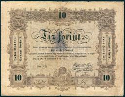 1848. 10Ft "Kossuth bankó" T:III