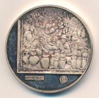 1997. "A 95 éves Művésztelepnek tisztelegve" ezüstözött fém emlékérem (42,5mm) T:1- (PP) u...