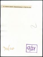 Almási László (1930-): C'est la vie, hátoldalon feliratozott fotó, 24×18 cm