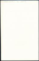 E. Szabó István (1946-): Ki jött?, hátoldalon feliratozott fotó, 24×15 cm