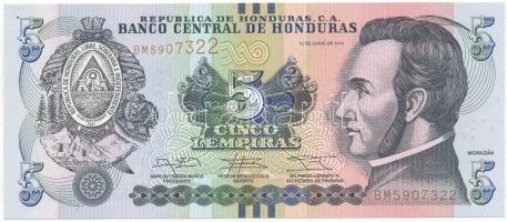 Honduras 2014. 5L T:I  Honduras 2014. 5 Lempiras C:UNC