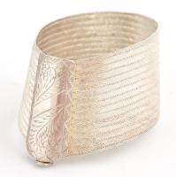 Ezüst (Ag) ékszer szett, nyaklánccal, fülbevalóval, karkötővel, jelzett, a nyakláncon és fülbevalón ...