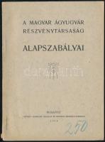 1914 Bp., Magyar Ágyúgyár Részvénytársaság alapszabályai