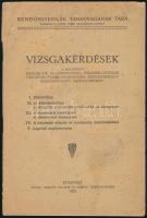 1922 Bp., Rendőriskolák tananyagának tára, vizsgakérdések, szerkeszti: Laky Imre rendőrfőfelügyelő