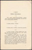 1906 Bp., Az Első Magyar Szálloda-Részvény-Társaság alapszabályai
