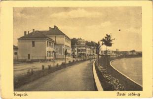 1939 Ungvár, Uzshorod, Uzhhorod, Uzhorod; Parti sétány. Fenyves Andor kiadása / promenade, riverbank (EK)