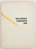 1985 Bp., Választási almanach, független kiadvány, 232p