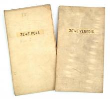 1909 Fiume és környéke, 1:200.000, 56,5x42 cm + 1909 Velence. 1:200.000, 56,5x42 cm