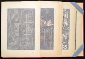 Képek Bács-Kiskun megye életéből 1945-1975. 14 db grafikát tartalmazó mappa, vegyes technika, papír,...