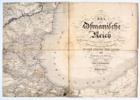 1828 Fekete-tenger térképe, német nyelven, foltos, 41x58,5 cm