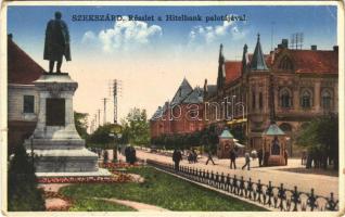 Szekszárd, Hitelbank palota, utcakép, automobil