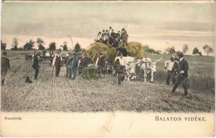 Balaton vidéke, hazatérők, ökörszekér (EK)