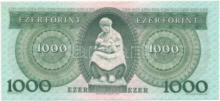 1992. 1000Ft "D" T:II-,III szép papír Adamo F46