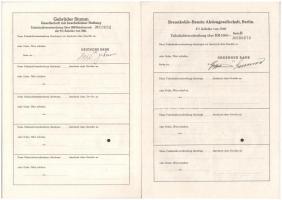 Németország / Weimari Köztársaság / Német Harmadik Birodalom 1927-1943. 9db klf részvény, záloglevél...