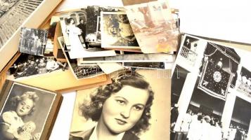 cca 1920-1970 135 db fotó, 5,5x5,5 cm és 30x23,5 cm közötti méretekben