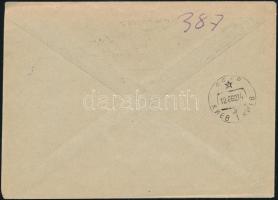 1962 Jurij Alekszejevics Gagarin (1934-1968) szovjet űrhajós autográf aláírása borítékon alkalmi bél...