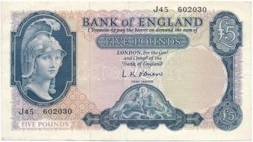 Nagy-Britannia 1957-1967. 5P T:III szép papír Great-Britain 1957-1967. 5 Pound C:F nice paper Krause 371.