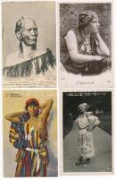 25 db RÉGI motívum képeslap: folklór, néprajz / 25 pre-1945 motive postcards: folklore, ethnography