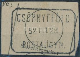 "CSÖRNYEFÖLD", "CSÖRNYEFÖLD"