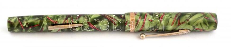 E. Faber töltőtoll, 14K aranyozott tollheggyel, h: 13,5 cm