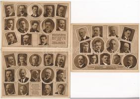 Member of the International Federation of Trade Unions (IFTU) - 3 pre-1945 postcards