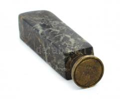 Asztali tintatartó készlet, pecsétnyomóval, sérüléssel, 22×14 cm