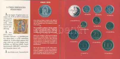 1994. 10f-100Ft 10klf db, szettben, benne 200Ft Ag "Deák" T:BU Csak 15.000db!