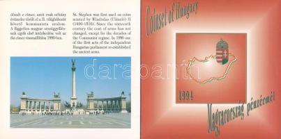 1994. 10f-100Ft 10klf db, szettben, benne 200Ft Ag "Deák" T:BU Csak 15.000db!