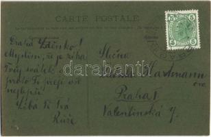 Kézzel festett művészlap (vágott) Hand-painted art postcard (cut)