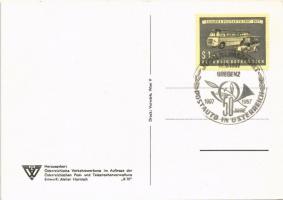 1907-1957 50 Jahre Postauto in Österreich / 50th anniversary of the post automobile in Austria, adve...