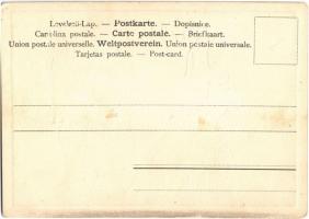 Horse race art postcard, equestrian sport (EK)