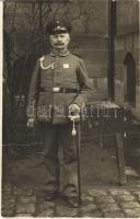 1915 WWI German military officer. photo + LDST. INF. BATL. NÜRNBERG 2. 1. KOMP (EK)