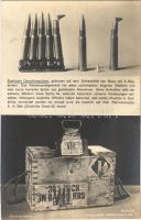 Englische Gewehrmunition gefunden auf dem Schlachtfeld von Mons am 5. September / WWI German military, British ammunition. Rotophot Berlin Kr. 147b