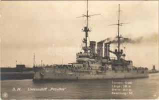 SM Linienschiff Preußen / SMS Preussen, Imperial German Navy (Kaiserliche Marine) pre-dreadnought battleship of the Braunschweig class