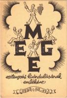 1938 MEGE (Magyar Exlibrisgyűjtők és Grafikabarátok Egyesülete) esztergomi kirándulásának emlékére (EK)