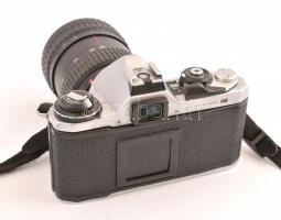 Pentax Me SLR fényképezőgép Takumar-A zoom 28-80mm f/3.5-4.5 működőképes, szép állapotban, eredeti n...