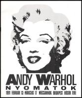Andy Warhol nyomatok. The Prints of Andy Warhol. Bp., 1991, Műcsarnok. A Műcsarnokban 1991. febuár 13 és március 24 között rendezett kiállítás katalógusa. Kiadói papírkötés, borítón apró sérüléssel.