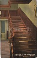 Johnstown (New York), Stair case, Sir Wm. Johnson Hall, built 1762,