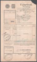 cca 1900 9 db klf fuvarlevél
