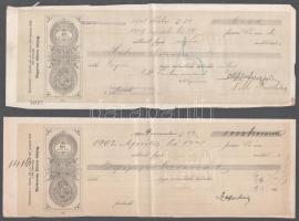 cca 1880 7 db klf címletű váltó