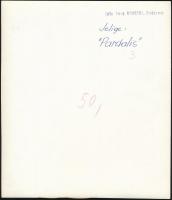 cca 1933 Kinszki Imre (1901-1945) budapesti fotóművész  pecséttel jelzett vintage fotóművészeti alko...