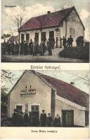 Győrság (Győr), községháza, Kozicz Mihály vendéglője, bor, sör és pálinkamérése és saját kiadása (fl)