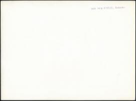 cca 1933 Kinszki Imre (1901-1945) budapesti fotóművész pecséttel jelzett vintage fotóművészeti alkot...