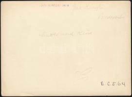 cca 1934 Kinszki Imre (1901-1945) budapesti fotóművész hagyatékából, pecséttel jelzett és aláírt vin...