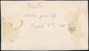 1919. január 17. Kinszki Imre (1901-1945) budapesti fotóművész hagyatékából, a szerző által felirato...