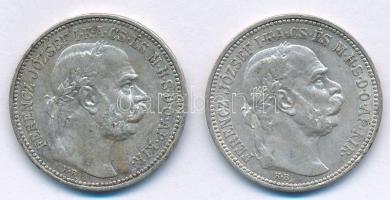 1912KB 1K Ag Ferenc József (2x) T:1-,2 Adamo K5.1
