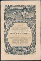 1917 Alagi Sport Club képes meghívója football, kerékpár, evezés képekkel 4 p