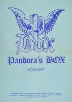 cca 2000 Pandoras Box, koncert plakát, Progresprint, hajtott, 67x47 cm