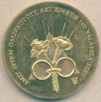 DN Házasságkötési Br emlékérem. Szign.Bozó T:BU